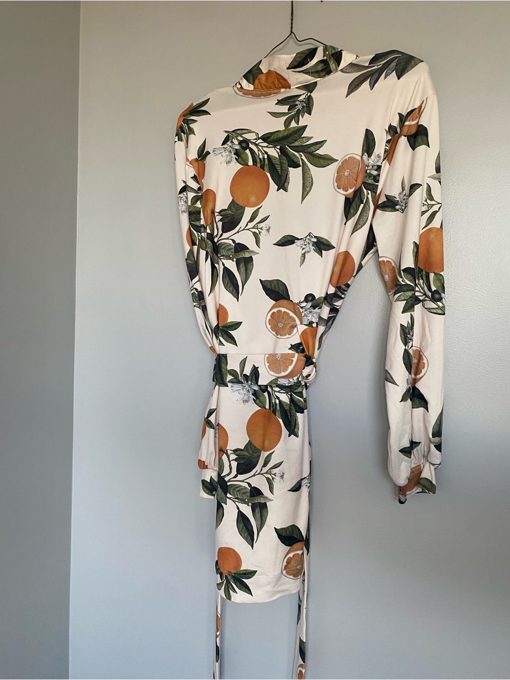 Mason Gray Orange Pattern Robe - Picture 2 of 5